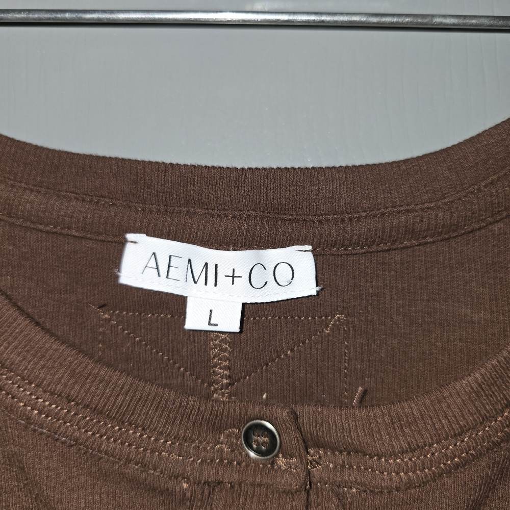 AEMI+CO Women's Brown Tank Top
